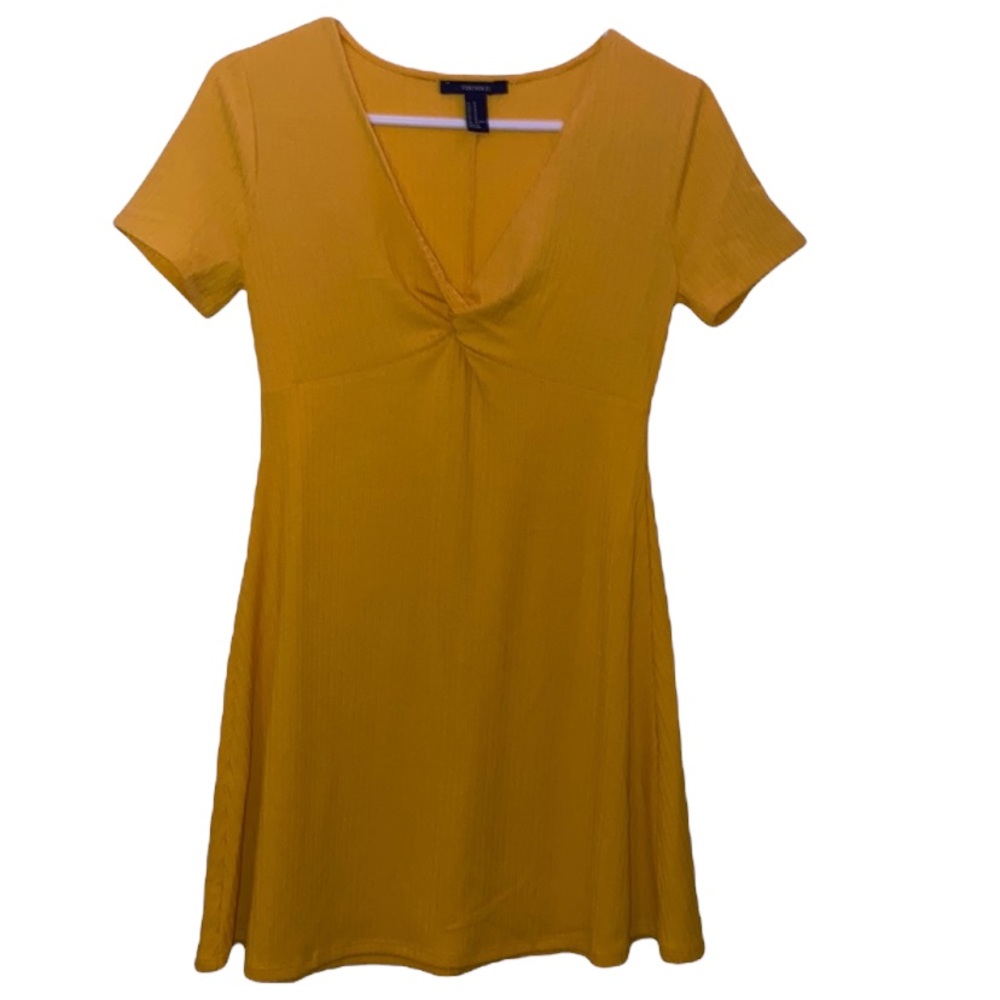 Forever 21 Yellow Dress with cute front knot